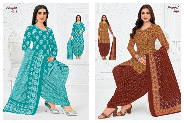 Pranjul priyanshi vol 40 wholesale cotton dress material in kolkata